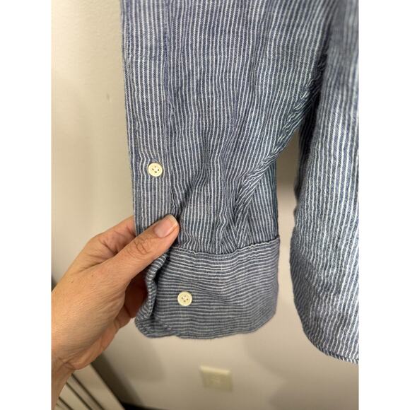 Peter Millar Shirt Japanese Cotton Denim Norm Core Preppy, 2XL - Picture 4 of 8